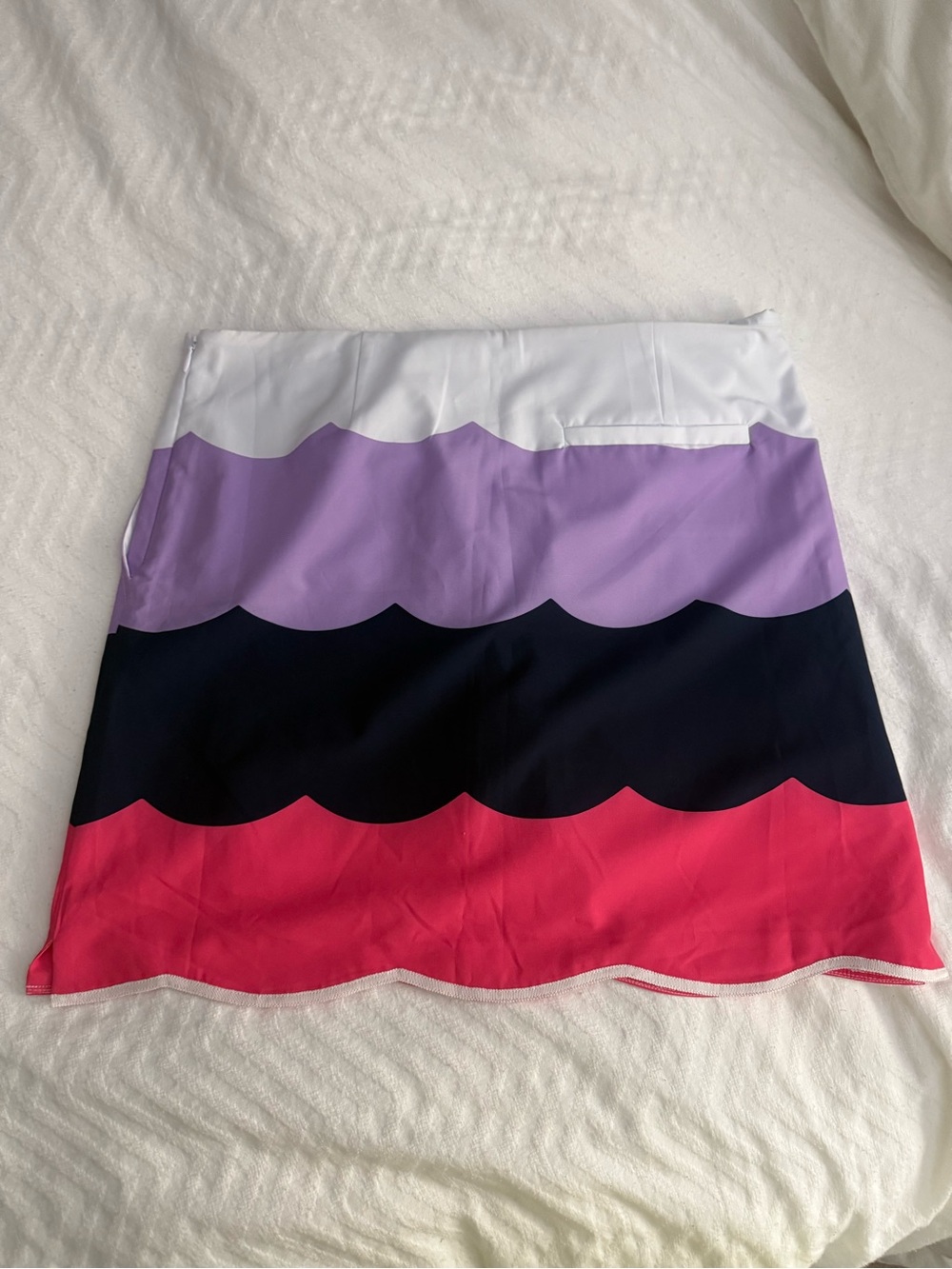 Women’s Scallop Colorblock Golf Skort - White, Lilac, Navy, & Pink Golftini NWOT